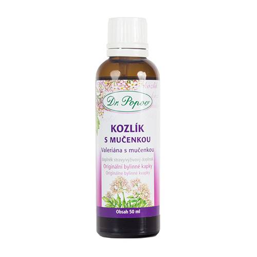 Dr. Popov Bylinné kapky Kozlík s Mučenkou 50 ml